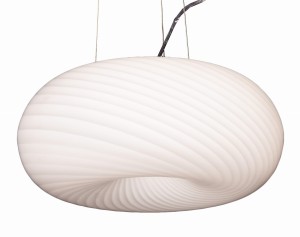 MONARTE D38 lampa wisząca szklany klosz fi 38cm 3xE27