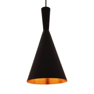 FOGGI 12A lampa wisząca loft czarna klosz stożek E27
