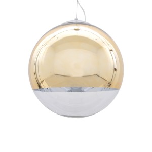 IBIZA D20 lampa wisząca szklana kula złota fi 20cm E27