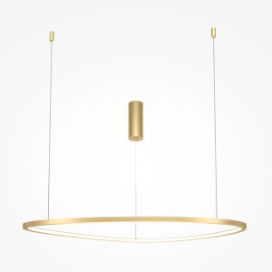 GLINT lampa wisząca LED 36W fi 63cm asymetryczna mosiądz