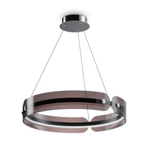 INTERSTELLAR lampa wisząca LED 35W 4000K wygięty czarny akryl