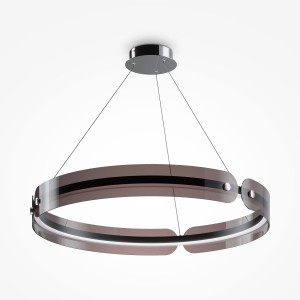 INTERSTELLAR lampa wisząca LED 41W 4000K wygięty czarny akryl