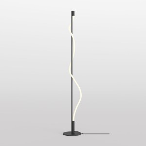 TAU lampa podłogowa LED 13W czarna świecąca lina