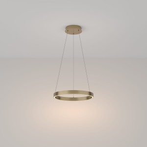 RIM LED 25W 3000K lampa wisząca fi 40cm mosiądz pojedynczy ring