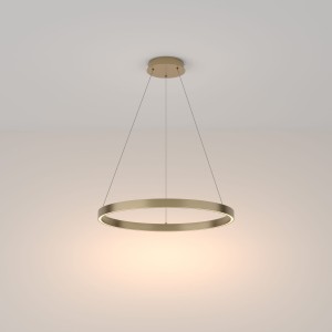 RIM LED 37W 3000K lampa wisząca fi 60cm mosiądz pojedynczy ring