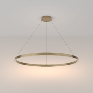 RIM LED 61W 3000K lampa wisząca fi 100cm mosiądz pojedynczy ring