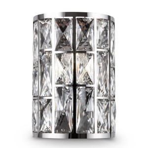 GELID lampa ścienna chrom wysadzana kryształami 1xG9