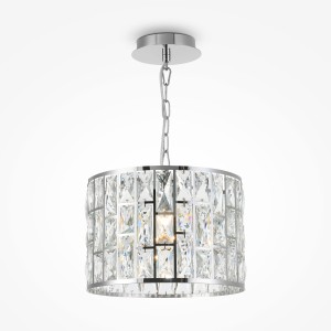 GELID lampa wisząca chrom wysadzana kryształami fi29cm 1xE27