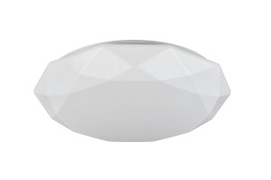 CRYSTALLIZE plafon LED 45W CCT klosz akryl biały zmiana barwy pilotem lub włącznikiem