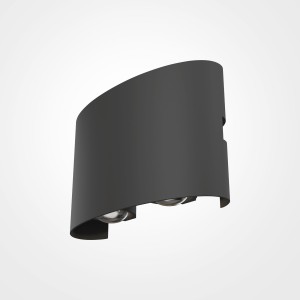 STRATO LED 4W 3000K IP54  kinkiet elewacyjny szary światło akcentujące góra dół