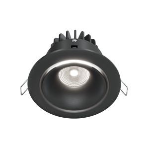 YIN LED 12W 4000K oprawa czarna wpuszczana stała