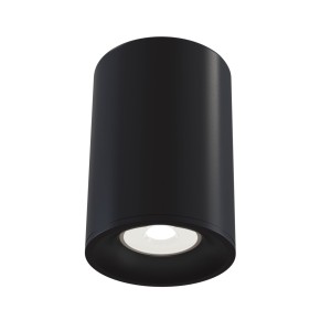 SLIM tuba natynkowa czarna fi 8,5cm 1xGU10