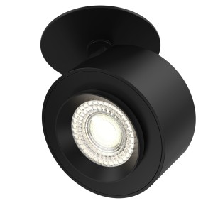 TREO LED 13W 3000K lampa podtynkowa czarna regulowana