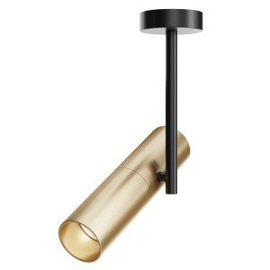 ELTI lampa sufitowa krótka czarno-złota 1xGU10 regulowana