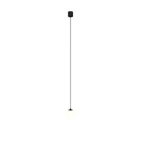 LUNA LED 5W 3000K lampa wisząca  klosz kula fi 10cm wykończenie czarne
