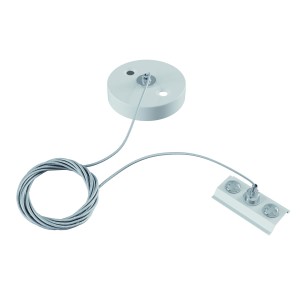 UNITY linka do zawieszenia szyny 1-fazowej natynkowej podsufitka biała