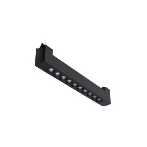 UNITY Points LED 10W 3000K 36 st lampa czarna liniowa 35.5 cm do szyny 1-fazowej regulowana