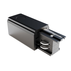 TRINITY zasilanie końcowe prawe czarne do szyny 3-fazowej natynkowej