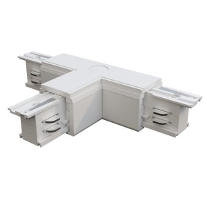 TRINITY łącznik T trójnik prawy biały do szyny 3-fazowej natynkowej