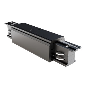 TRINITY łącznik liniowy czarny do szyny 3-fazowej natynkowej