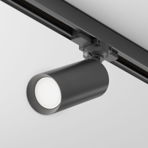 TRINITY Focus spot czarny 1xGU10 do szyny 3-fazowej regulowany