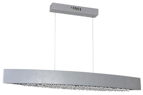 Bocca lampa wisząca srebrna LED 18W Milagro 016